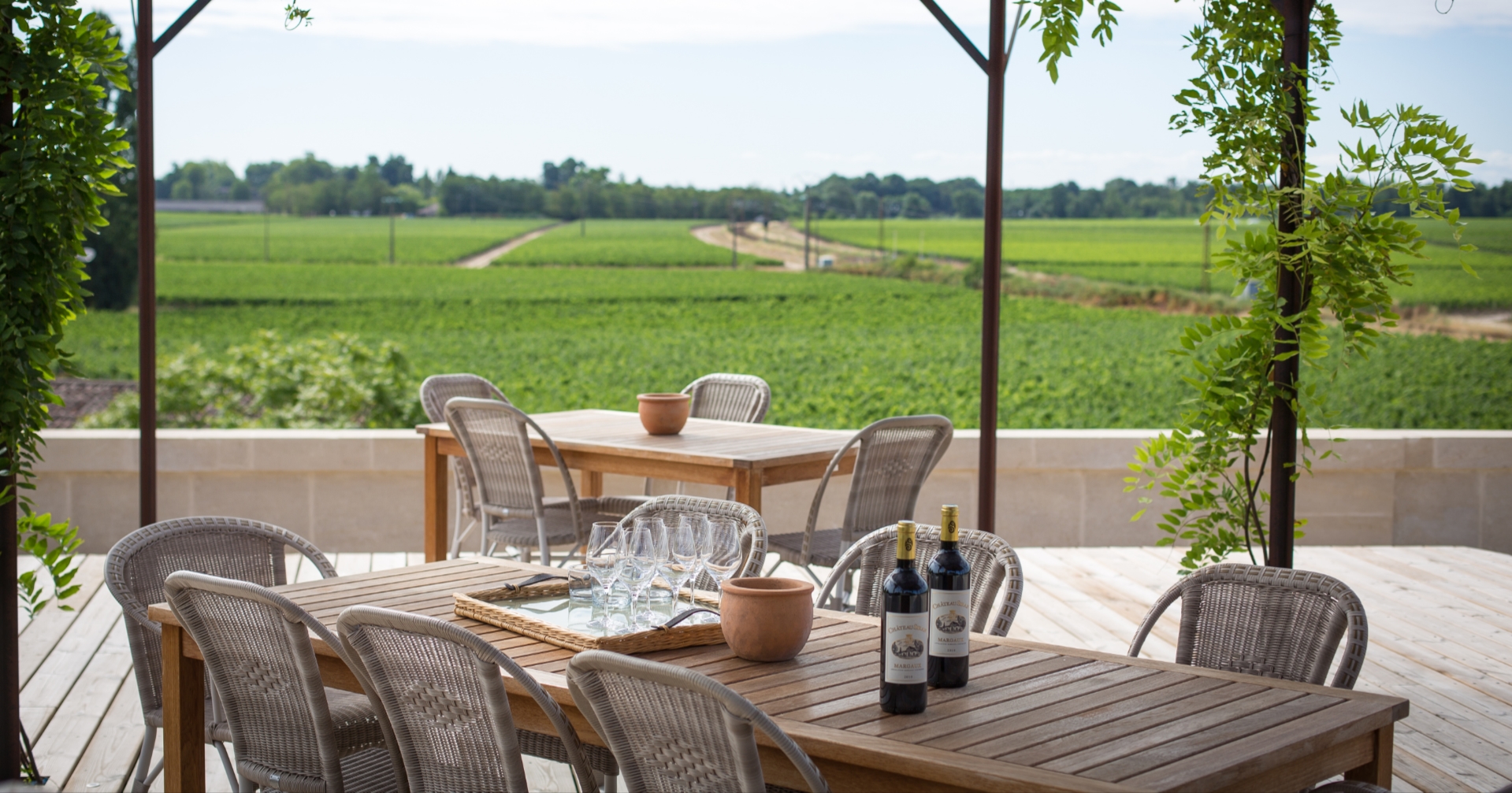 Château Siran terrasse vignoble