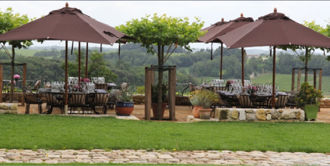 Troplong-Mondot terrasse